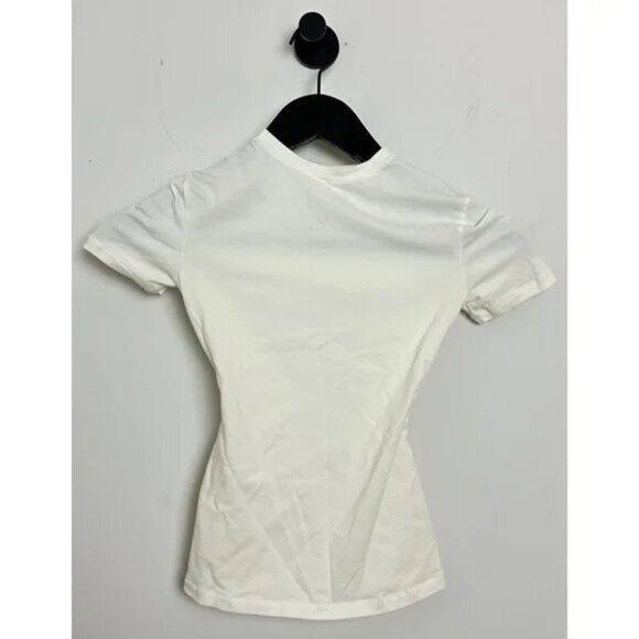 SKIMS Stretch Cotton Tee in Bone Size X-Small - Picture 8 of 14